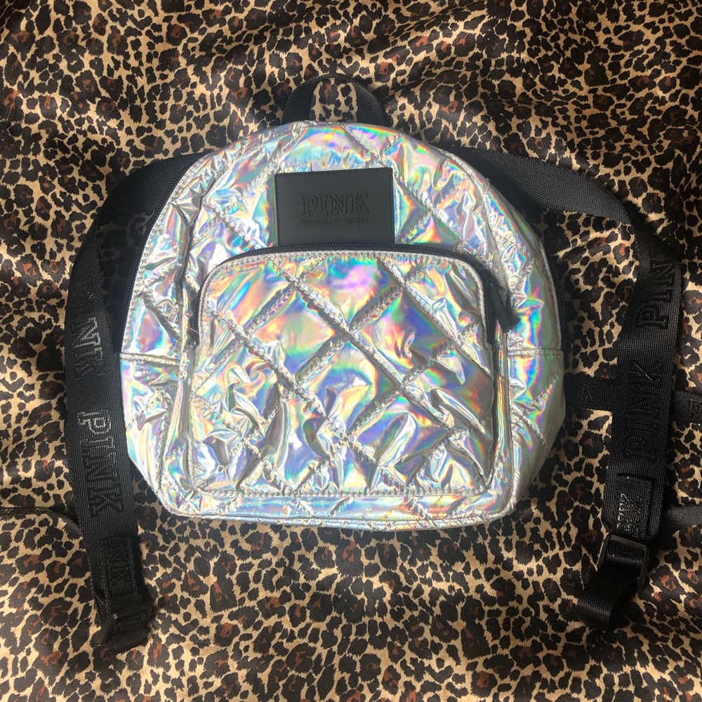PINK Holographic Mini Backpack